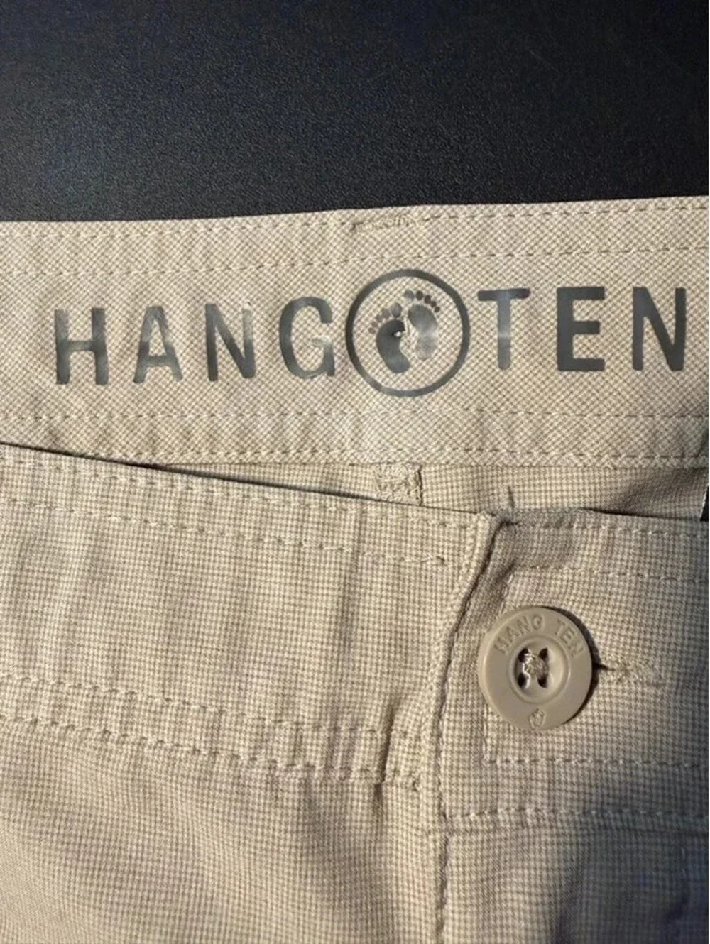Hang Ten Performance Shorts Men’s Size 38 Khaki Beige